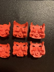 Lego Bionicle Lehvak Red Krana Mask Set Of 8, Xa Za Vu Ca Yo Ja Su Bo, #1