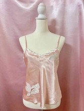 Vintage 1980s Victoria's Secret Satin camisole Lingerie Fairy Coquette Kawaii