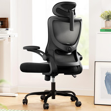 Ergonomic Office Chair: Office Desk Chair with High Back Mesh and Adjustable Lum