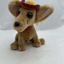 Paco The Chihuahua Plush Nanco 1998 Tag Vintage Taco Bell Hard Plush Dog