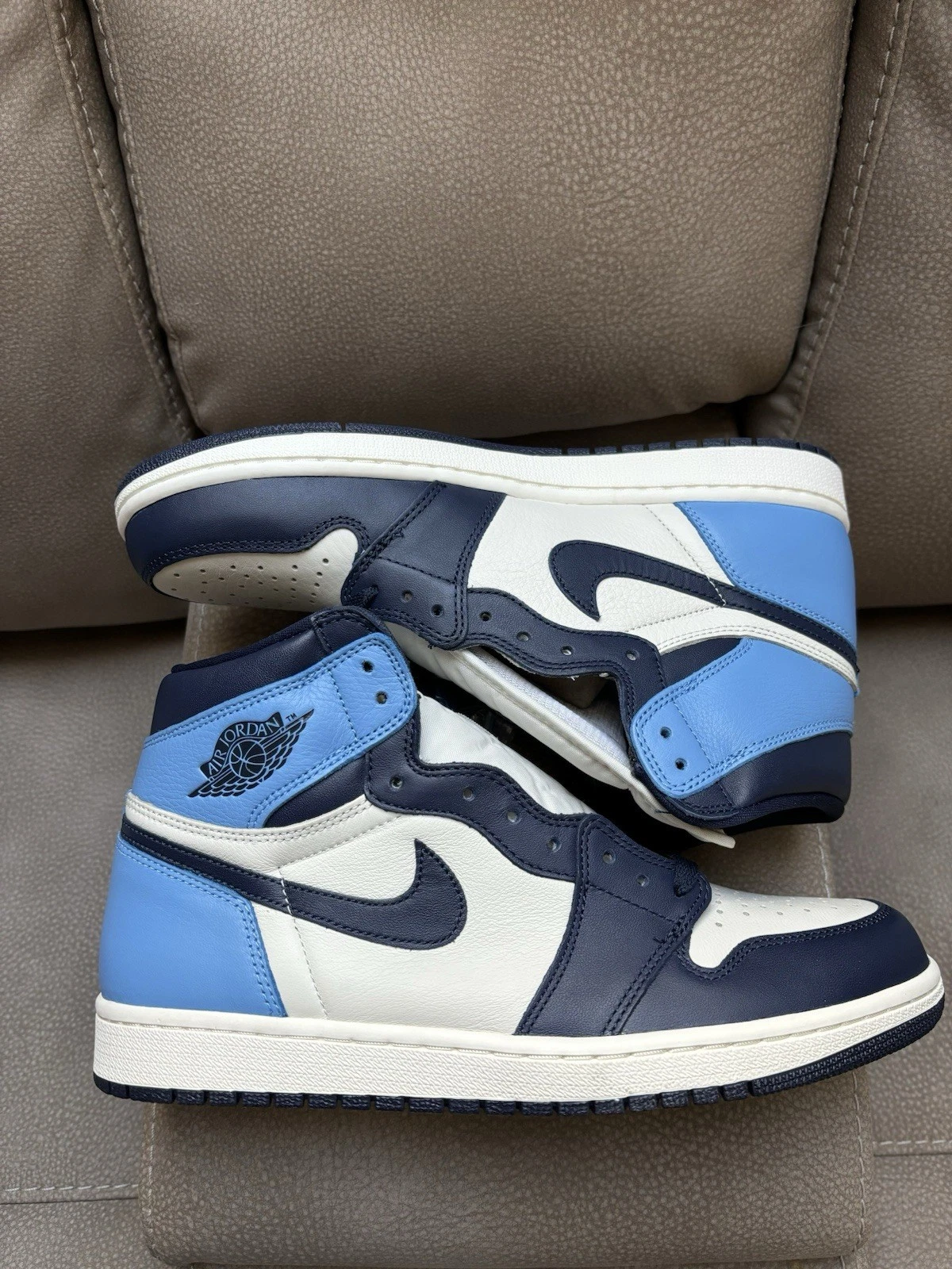 Air Jordan 1 Obsidian nuove con scatola taglia 10 5 (LEGGI DESCRIZIONE)