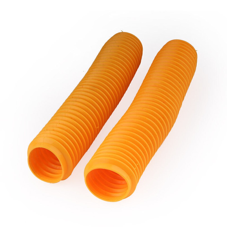 2pcs 360MM Fork Dust Covers Gaiters Boots Shock Fits Motorcycle Dirt