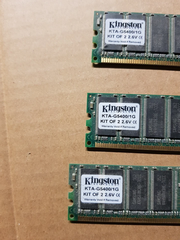 2 GB (512MB X 4) POWERMAC G5 MEMORY (KINGSTON KTA-5400/1G) - Image 4 of 4