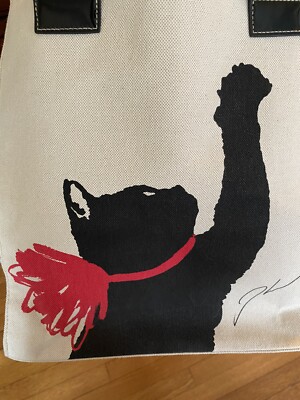 Jason Wu for Target Cream Milu Tote w/Black Cat NWOT