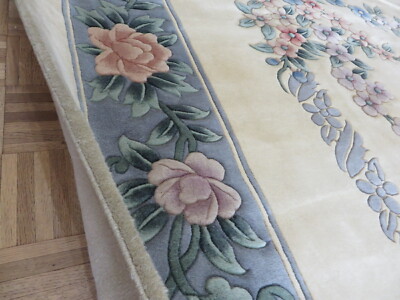 12'4 X 18'4 Hand Knotted 90 Line Oriental Rug Chinese Art Deco