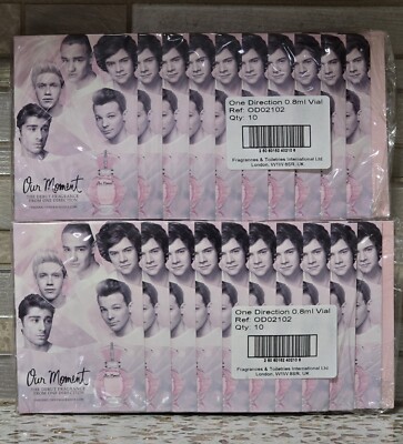 OUR MOMENT by ONE DIRECTION FOR WOMEN'S .08 ml SET OF 20 VIALS SEALED EDP SPRAY
