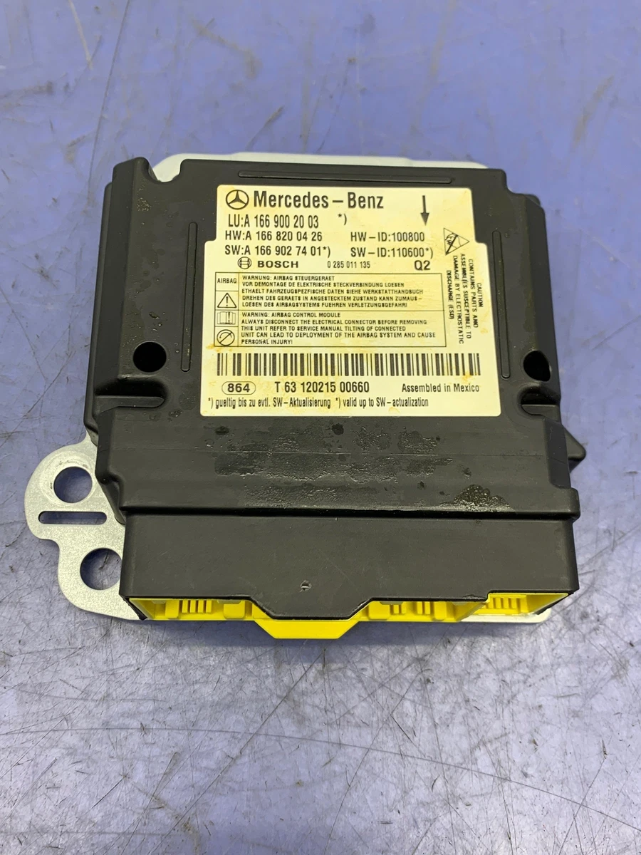 2012 - 2013 MERCEDES ML 63 AMG OEM SAFETY RESTRAINT CONTROL MODULE 