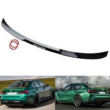 Schwarz Heckfl�gel Lippe f�r BMW 3er G20,G28,G80 2018-up Kofferraum Spoilerlippe