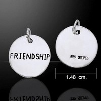 Beautiful Friendship .925 Sterling Charm - The Perfect Token Of Friendship Beautiful Friendship .925 Sterling Charm - The Perfect Token Of Friendship