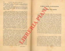 GHERARDI A. - CATELLACCI D. - List of publications by Cesare Guasti.