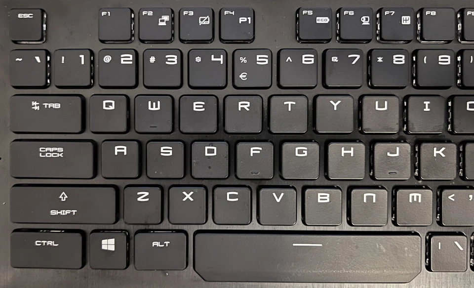 MSI GT75 Titan 8RG GAMING LAPTOP KEYBOARD SINGLE REPLACEMENT KEYS KEYCAPS - Image 3 of 4