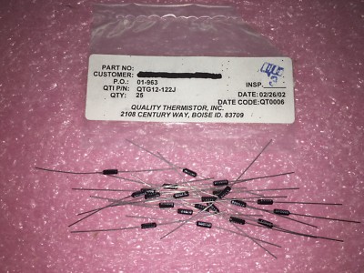 (1 PIECE) QTG12-122J, RES, TEMPERATURE DEPENDENT, PTC, 1.2K ohm, THROUGH HOLE