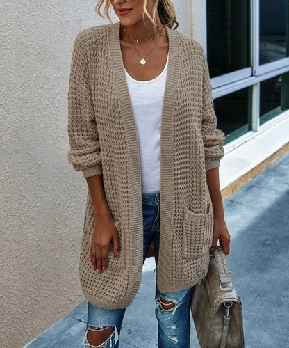 Transistor equilibrar Plaga Women Sweater Knit Cardigan With Pockets Long Sleeve Size M Khaki Color | eBay Transistor equilibrar Plaga Women Sweater Knit Cardigan With Pockets Long Sleeve Size M Khaki Color | eBay
