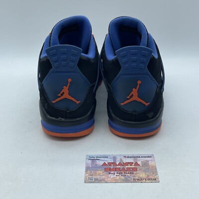 Size 8 - Air Jordan 4 Retro Cavs Black Suede Blue Orange