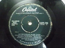THE KING & I EAP4 740  RARE SINGLE 7" 45 GT BRITAIN record G-