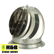 Chimney Flue Mad Stainless Steel Spinner Roof Cowl NEW