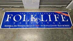 Seattle Folklife folk festival poster 1985 Big Promo Post On Adhesive Base...