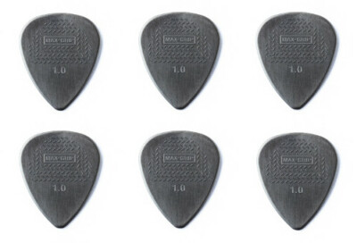 Dunlop Nylon Max Grip Plektren 1,00 mm (6 Stück oder 12 Stück)