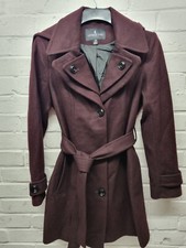 London Fog Womens Coat -burgundy -- Xs - Brand New