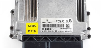 MASERATI ECU ENGINE CONTROL UNIT 670038150B / 0281033323 / A8699 
