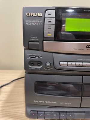 AIWA NSX V2000 Digital Audio System CD7 Cassette Player **tested