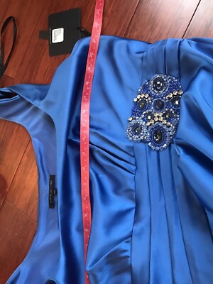 david meister blue dress David Meister