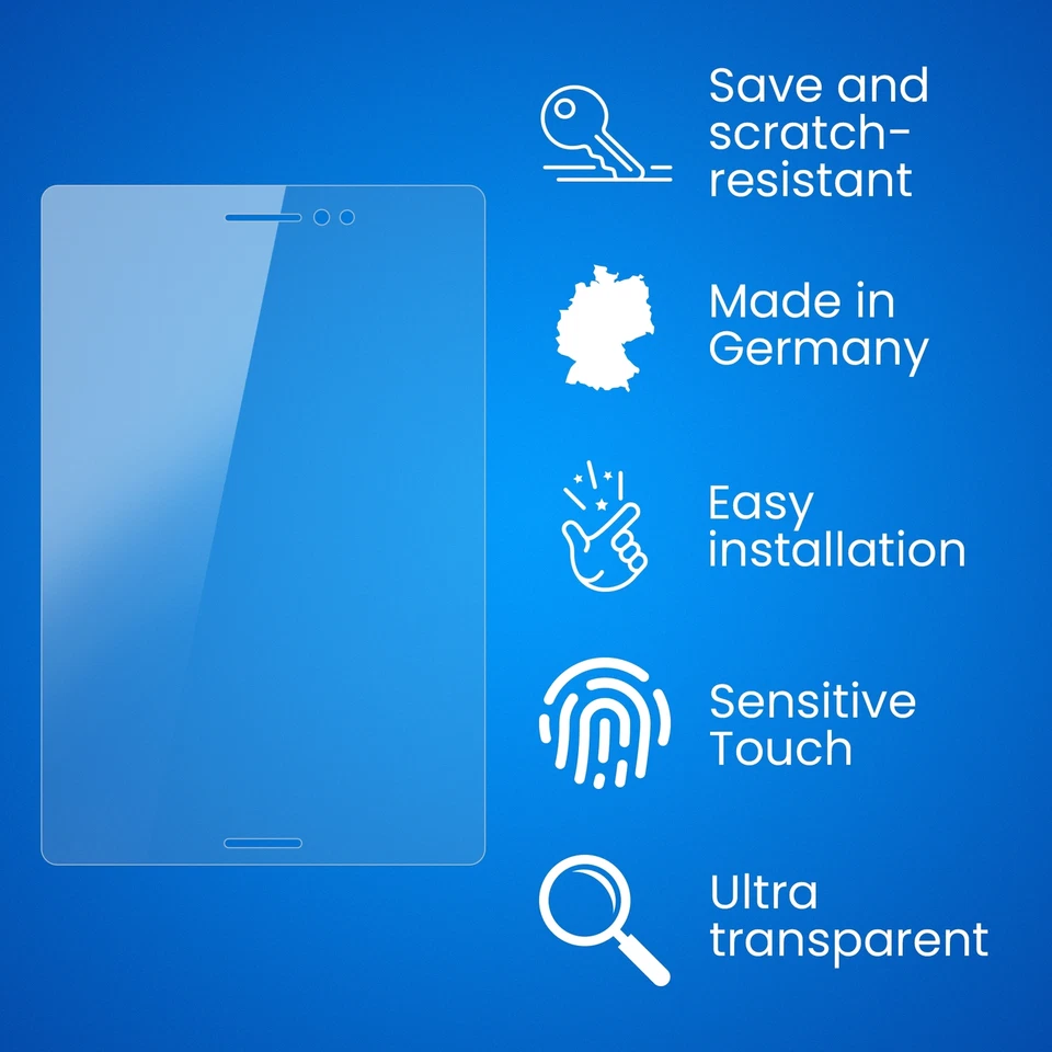 atFoliX 2x Screen Protection Film for Asus ZenPad S 8.0 Screen Protector clear - Image 3 of 4