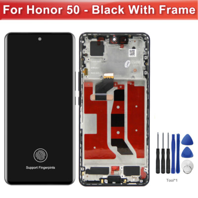 For Huawei Honor50 OLED LCD Display Touch Screen Digitizer Assembly with Frame