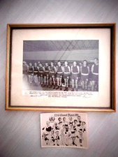 Stare prawdziwe zdjęcie (oprawione) + zdjęcie grupowe PK "BSG Wismut 1959", rzadkość!!!