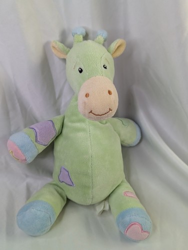 Koala Baby Green Giraffe Plush 11 Inch Chime Bell Stuffed Animal Toy