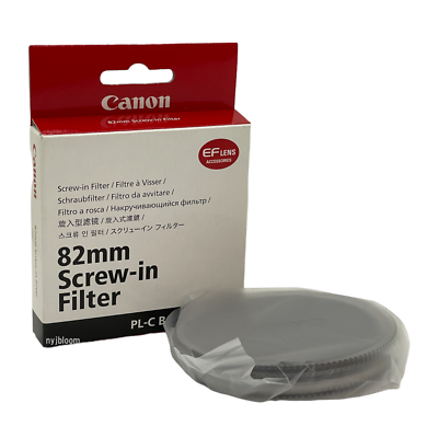New CANON Circular Polarizing Filter 82mm PL-C B 82mm Screw New CANON Circular Polarizing Filter 82mm PL-C B 82mm Screw