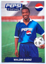Tarjetas de fútbol americano Pepsi 1997 #07 Waldir Saenz "Waly" TC edición Sudamérica