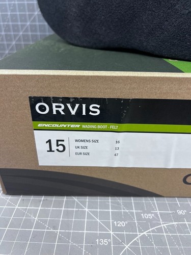 Orvis Encounter Wading Boot Fekt Bottom Men's Sz. 15 US NEW~ Sandstone Sz 47 EU - Picture 5 of 7