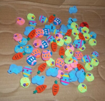 50+ Mini Easter shaped erasers. Great party or prize idea!