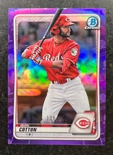 2020 Bowman Chrome Draft Purple Refractor Quin Cotton #104 139/250
