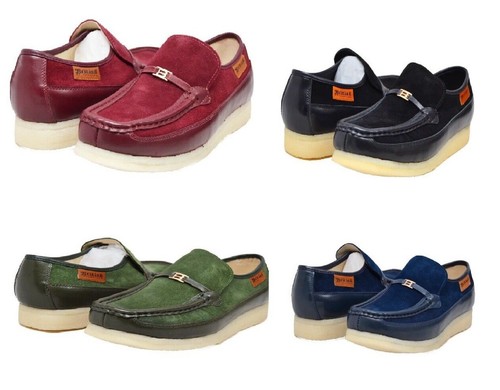 New British Walkers Original Power Play Black Green Burgundy Navy Suede Shoes - 第 1/10 張圖片