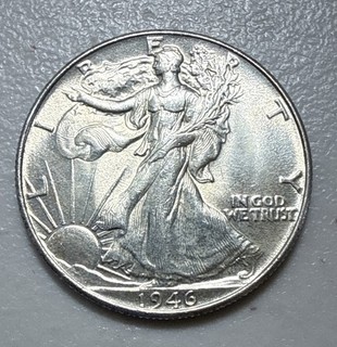 1946 Walking Liberty Half Dollar GEM BU