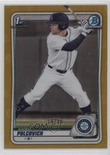 2020 Bowman Draft Chrome Gold Refractor 14/50 Kaden Polcovich #BD-18 01nw