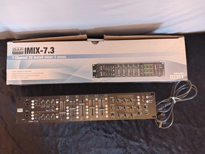 DAP IMIX-7.3 7-Kanal, 3 Zonenmixer 19'', 2HE, Top Mischpult Vorverstärker wie Neu