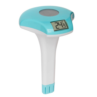 TFA Dostmann Digitales Poolthermometer, 30.2033.20, Solarbetrieben, Schwimmend M