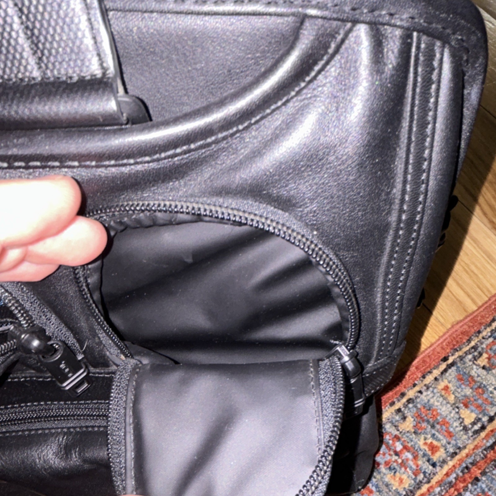 Tumi Black Briefcase/Document Case Adjustable Str… - image 13