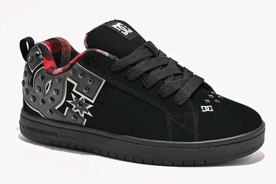 DC Court Graffik Studded Skate Shoe Casual Low Top - Black