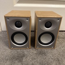 Mordaunt Short MS302 Speakers Pair Natural Wood Bookshelf HiFi Home Cinema