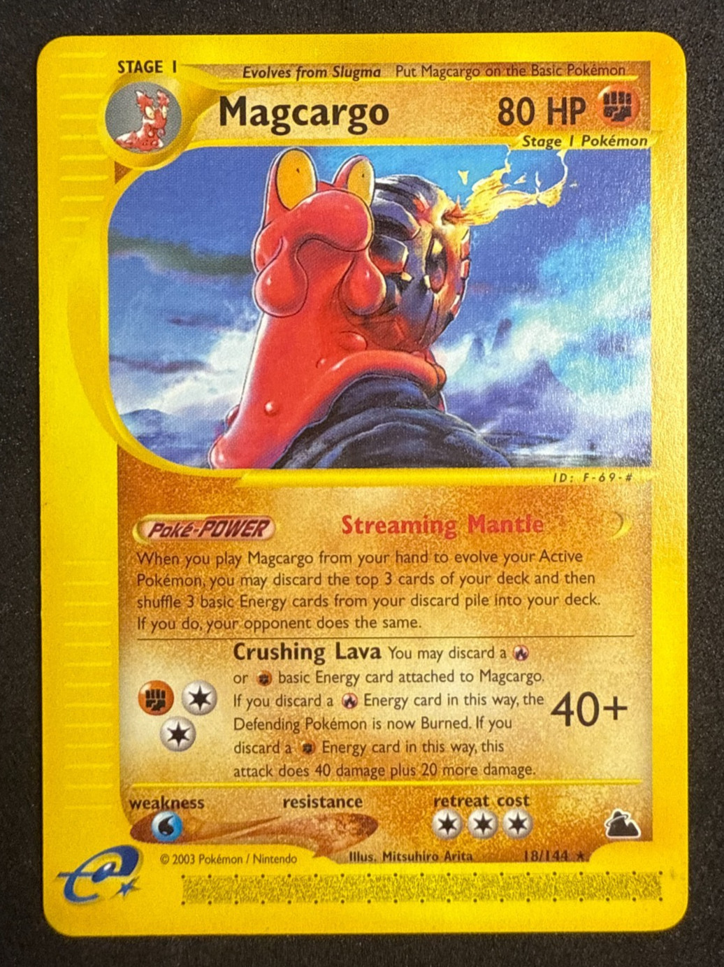 Magcargo Rare Skyridge 18/144 Pokemon Card TCG NM