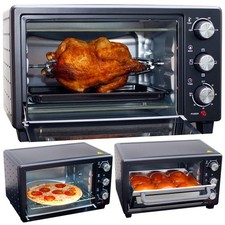 MINI ELEKTROBACKOFEN 25L BERLINGER GRILL DREHSPIESS DÖRRAUTOMAT FÜR PILZE