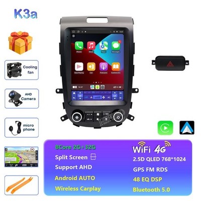Apple Carplay Android 15 For Hyundai Santa Fe 2 Car Radio Nav GPS WIFI SWC 8core