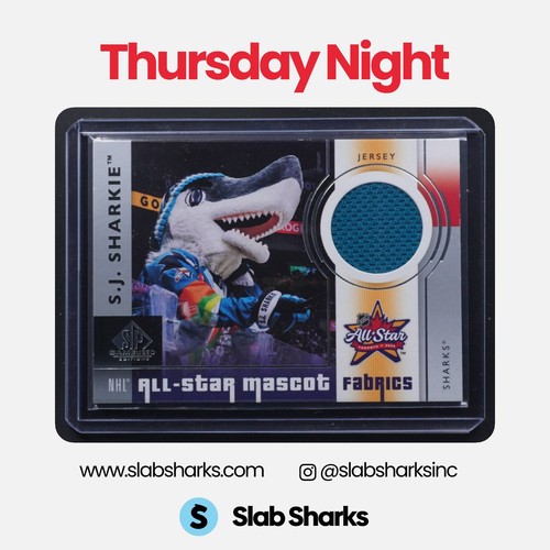2024 UPPER DECK SP GAME USED #ASMF-18 SJ SHARKIE ALL STAR MASCOT FABRICS JERSEY
