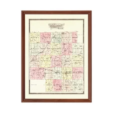 Old Map of Macon County, MO 1897 - Vintage Missouri Art