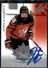 Jessie Eldridge Signed 2021 Upper Deck Canada Women card PWHL New York Sirens