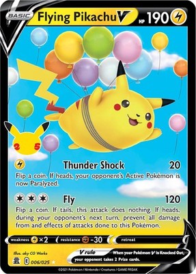 Flying Pikachu V Pokemon Celebrations 006/025 NM